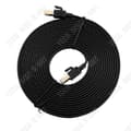Miniatyrbild 1 av 4: TD® RJ45 platt Ethernet-kabel 1 m Svart Cat 8 High Speed Ethernet nätverksanslutningskabel Kategori 8 Standardkabel UTP-skärmad kabel