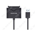 Miniatyrbild 4 av 4: TD® extern hårddiskadapter sata usb hdd optimerad sdd med uasp-stöd svart omvandlare strömförsörjningsstödkabel