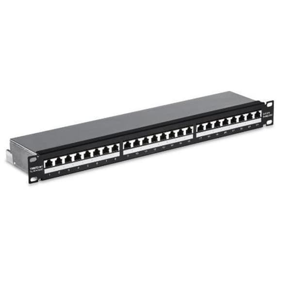 Trendnet TC-P24C6AS, Cat6a, 10 Gigabit Ethernet, Gigabit Ethernet, Guld, Cat5e, Cat6, Cat6a, 26-22, Svart
