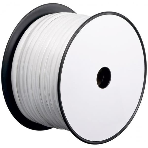 Telefon platt kabel 4 ledare vit 100 m