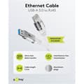 Miniatyrbild 2 av 4: Ethernet-kabel USB-A 3.0 till RJ45 - GOOBAY - 5 meter - Plug-and-play - Svart