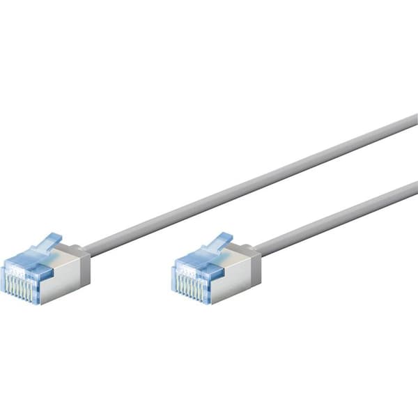 GOOBAY Skärmad Ethernet-kabel Cat6a LSOH slim / ultra flexibel - grå 15m