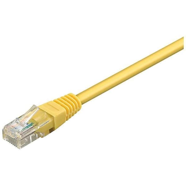 Nätverkskabel - GOOBAY - CAT 6 - 10 m - Oskärmad - Gul