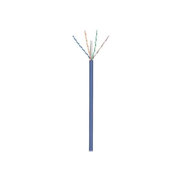 goobay - Kabel i bulk - 50 m - UTP - CAT 6a - halogenfri, inomhus, solid - blå