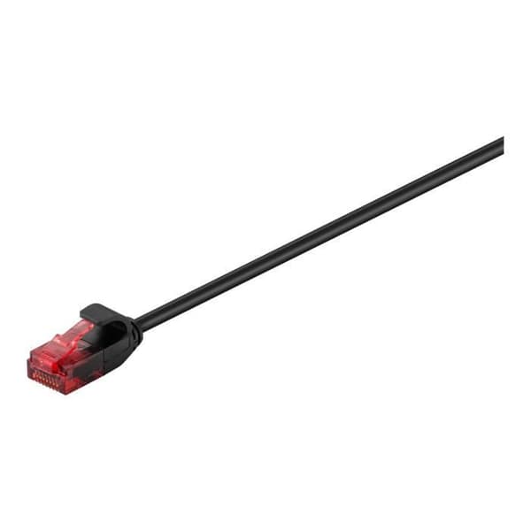 Cordon de raccordement goobay - RJ-45 (M) till RJ-45 (M) - 15 m - UTP - CAT 6 - svart