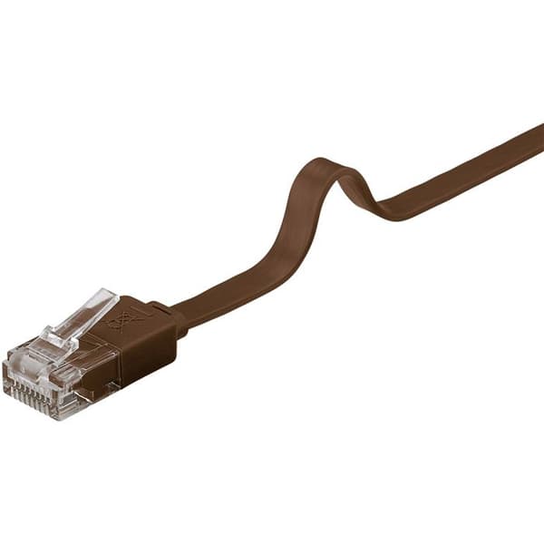 WENTRONIC 95897 nätverkskabel - Cat6 UTP 5m - Brun