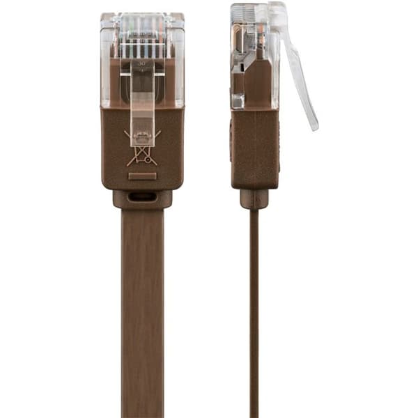 WENTRONIC 95897 nätverkskabel - Cat6 UTP 5m - Brun