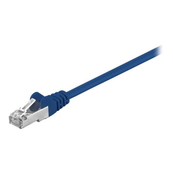 CAT 5e nätverkskabel - WENTRONIC - 1,5 m - Skärmad tvinnat par - Blå
