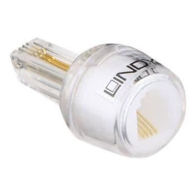 Telefon twist eliminator - LINDY - Svart - Telefonkabel - 1m