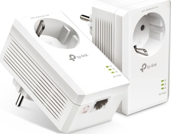 TP-Link TL-PA7017P KIT, 1000 Mbit/s, IEEE 1901, IEEE 802.3, IEEE 802.3ab, IEEE 802.3u, Type E / F, Gigabit Ethernet, 10,100,1000 Mbit/s, HomePlug AV2