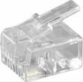 Miniatyrbild 2 av 2: Microconnect - KON501-10R - +Modular+Plug+RJ11+6P4C%2C+10st+Oskärmad+version%2C+för+rund+kablar%2C+4pol.+ansluten