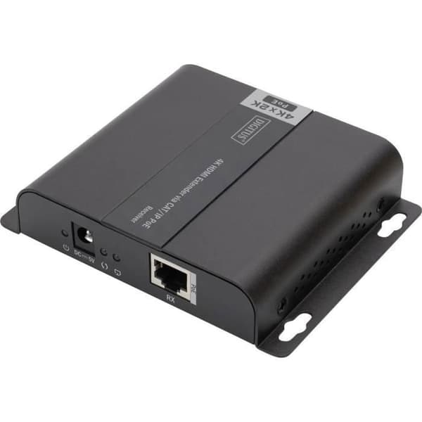 DIGITUS DS-55125 HDMI-förlängningsset - Förlängning via nätverkskabel - Ultra HD - Med fjärrkontroll