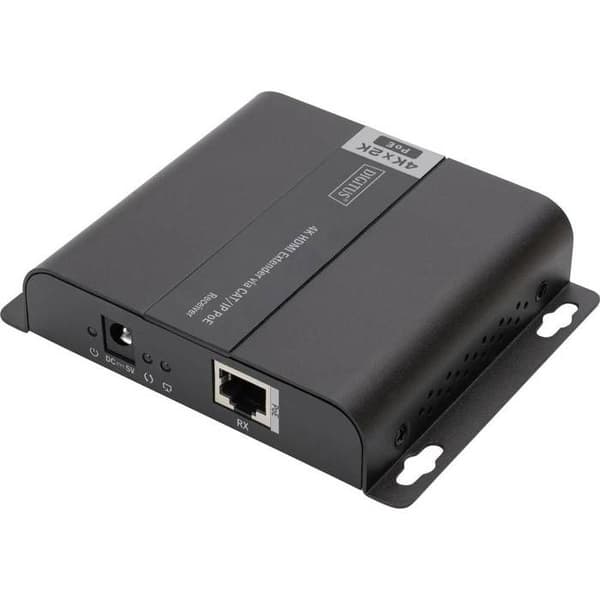 DIGITUS DS-55125 HDMI-förlängningsset - Förlängning via nätverkskabel - Ultra HD - Med fjärrkontroll