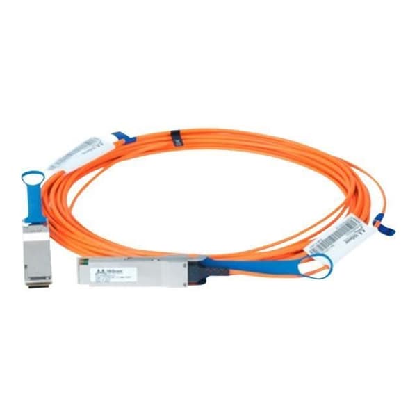 Mellanox LinkX 100Gb-s VCSEL-baserade aktiva optiska kablar InfiniBand QSFP-kabel för QSFP 15 m fiberoptik SFF-8665-IEEE…- USED