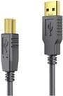 PureLink - USB-kaapeli - USB (M) USB Type B:hen (M) - USB 2.0 - 10 m - pyöreä, aktiivinen - musta