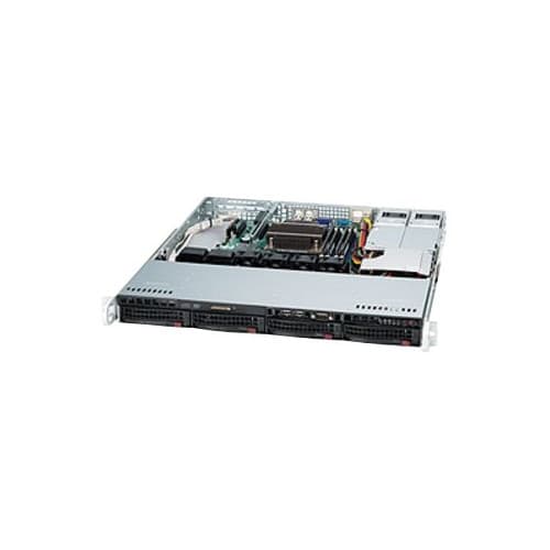 Supermicro SC813M FTQC-R407CB - kan monteras i rack - 1U - ATX Svart