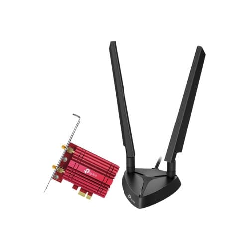 TP-Link Archer TXE75E - nätverksadapter - PCIe Svart, Röd