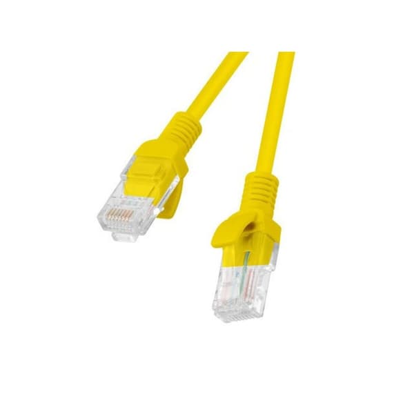 UTP kategori 5 stift netværkskabel Lanberg PCU5-20CC-0050-Y Gul 50 cm
