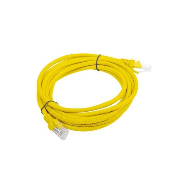 UTP kategori 5 stift netværkskabel Lanberg PCU5-20CC-0300-Y Gul 3 m