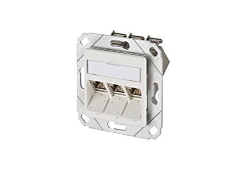 BTR 10x E-DAT-modul UPK-stik Kat. 6 3 x 88 R-WS 3 x E-DAT moduler RJ-45 Pure White