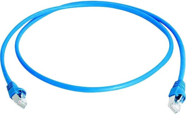Telegärtner L00006A0047 RJ45 Verkkokaapeli, liitäntäkaapeli CAT 6A S/FTP 25,00 m Sininen Liekinkestävä, halogeeniton, UL-sertifioitu
