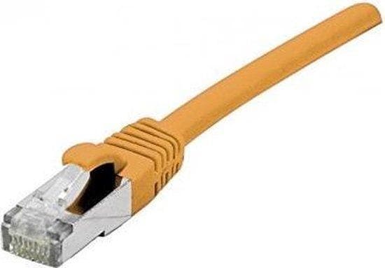Patchkabel S/FTP (PiIMF), Cat 6A (EIA/TIA), orange, 20,0 m patchkabel med særlig smal knækbeskyttelse (858540)