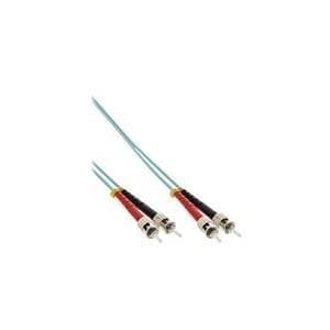 InLine - patchkabel - ST multi-mode (S) till ST multi-mode (S) - 7,5m - fiberoptisk - 50/125 mikron - OM3 - halogenfri - turkos (81575O)