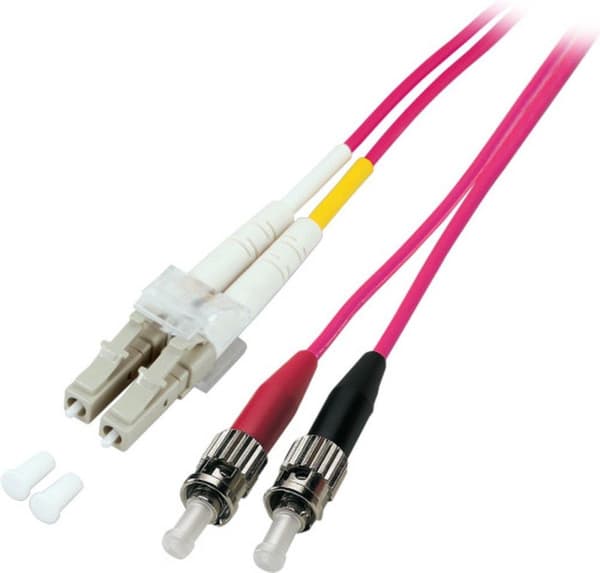 EFB elektroniikka duplex jumpperi LC/ST 50/125µ, 10 metriä, OM3+/OM4,LSZH (O0326.10)