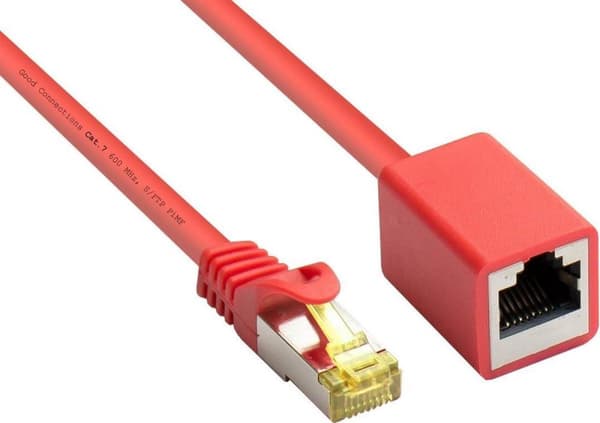 Alcasa 8070VR-020R netværkskabel 2 m Cat7 S/FTP (S-STP) Rød