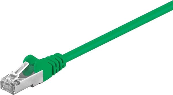 Goobay CAT 5e verkkokaapeli, F/UTP, vihreä, 0,25 m