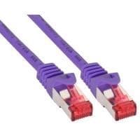 InLine® patch-kaapeli, S/FTP (PiMf), Cat.6, violetti, 10m (76400P)