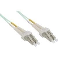 InLine - Patch-kabel - LC Multi-Mode (M) - LC Multi-Mode (M) - 7,5 m - Fiberoptik - 50/125 mikron - OM3 - Halogenfri - Turkis (88547O)