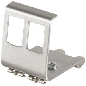 Logilink DIN-kiskosovitin - Keystone Jack DIN-adapteri kiskoasennukseen - 2 porttia (MP0052)
