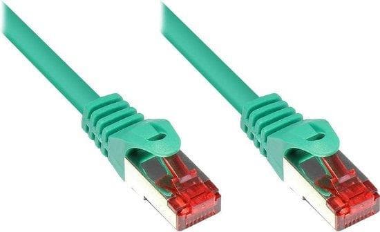 RNS® patchkabel med låsebeskyttelse, kat. 6, S/FTP, PiMF, PVC, 250MHz, grøn, 3m, gode forbindelser (8060-030G)