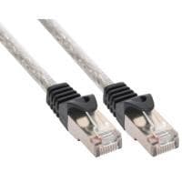 INLINE - patchkabel - RJ-45 (M) - RJ-45 (M) - 1,0m - SFTP - CAT 5e - presset - gennemsigtig (72511T)