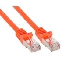 INLINE - patchkabel - RJ-45 (M) - RJ-45 (M) - 50 cm - SFTP - CAT 5e - presset - orange (72550O)