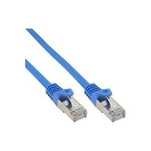 INLINE - Patchkabel - RJ-45 (M) - RJ-45 (M) - 30 cm - SFTP - CAT 5e - pressad - Blå (72533B)