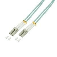 Logilink - Patch -kaapeli - LC Multi-Mode (M) - LC Multi-Mode (M) - 3 m - valokuitu - 50/125 mikronia - OM3 - halogeeniton - akvamariini (FP3LC03)