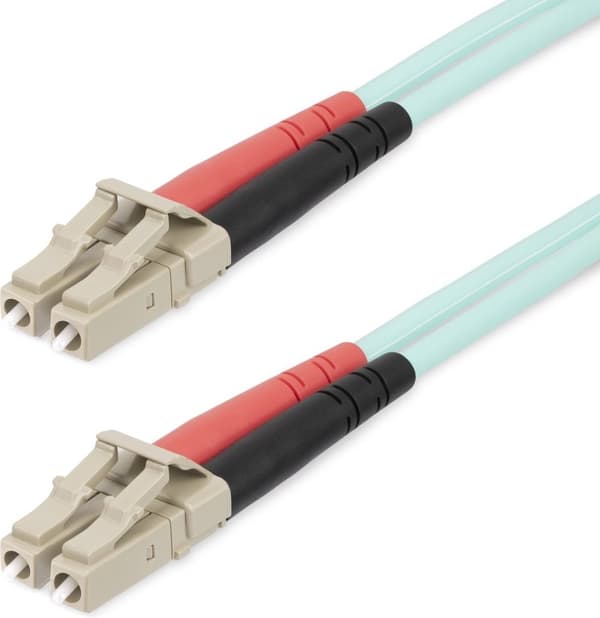 StarTech.com 25 m (82 fod) LC/UPC til LC/UPC OM4 multimode fiberoptisk kabel, 50/125 µm LOMMF/VCSEL lynlås