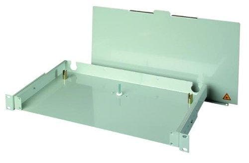 Telegärtner H02030A0293 48,3 cm (19 tommer) fiberoptisk patchpanel, sort