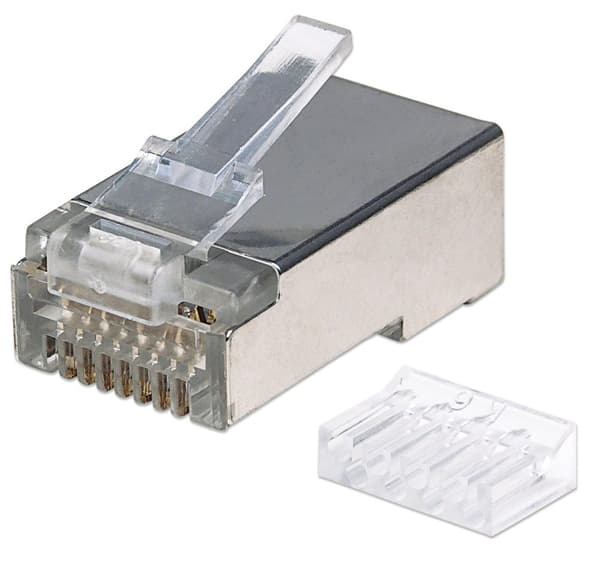 Intellinet modulært stik - Netværksstik - RJ-45 (M) - STP - CAT 6 (pakke med 90) (790628)