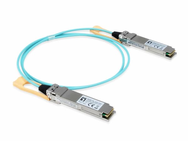 LevelOne - 100GBase-SR4 -AOC Direct Attach Cable - QSFP28 til QSFP28 - 1 m - Fiberoptisk - IEEE 802.3bm - Active Optical Cable (AOC)