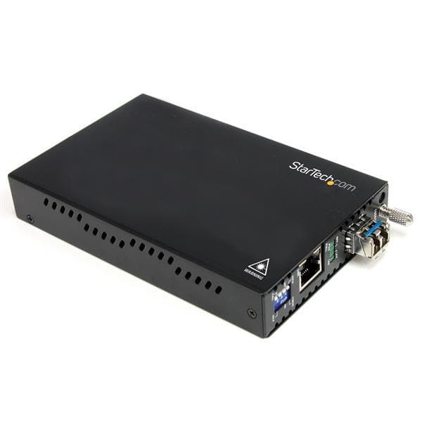 StarTech Fiber Optic Gigabit 1000 Mbit/s Multimode Media Converter - LC 550m - Media Converter - 1000Base-LX, 1000Base-SX, 1000Base-T - RJ-45 / LC Mul