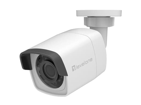 LevelOne GEMINI kiinteä IP-verkkokamera - 4 megapikseliä - IR-LEDit - 802.3af PoE - Sisä/ulko (FCS-5202) Valkoinen