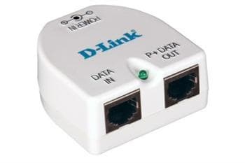D-Link DPE-101GI Gigabit PoE-injektor (1 port, forsyner PoE-enheder via eksisterende netværkskabel, nem plug-and-play installation)
