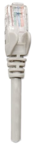 Miniatyrbild 3 av 4: Intellinet nätverkspatchkabel, Cat6, 1m, grå, CCA, U/UTP, PVC, RJ45, guldpläterade kontakter, hakfri, bootad, livstidsgaranti