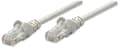 Miniatyrbild 1 av 4: Intellinet nätverkspatchkabel, Cat6, 1m, grå, CCA, U/UTP, PVC, RJ45, guldpläterade kontakter, hakfri, bootad, livstidsgaranti