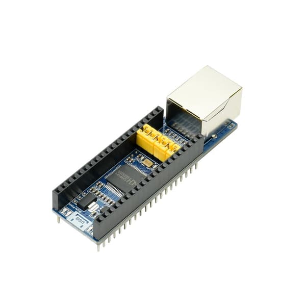 Dubbelkanalig Ethernet till UART-omvandlare för Raspberry Pi Pico