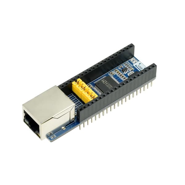 Dubbelkanalig Ethernet till UART-omvandlare för Raspberry Pi Pico