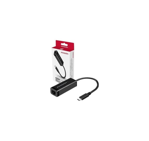 AXAGON, ADE-SRC Højhastigheds USB-C 3.1 Gigabit Ethernet 10/100/1000 Mbit adapter med automatisk installation